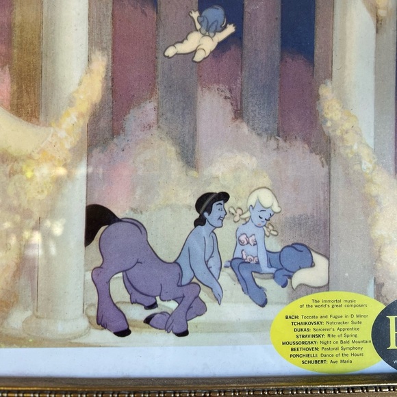 Vintage Disney Fantasia Art Print Cherubs Centaurettes, 16x12” (Optional Frame) - Picture 3 of 8